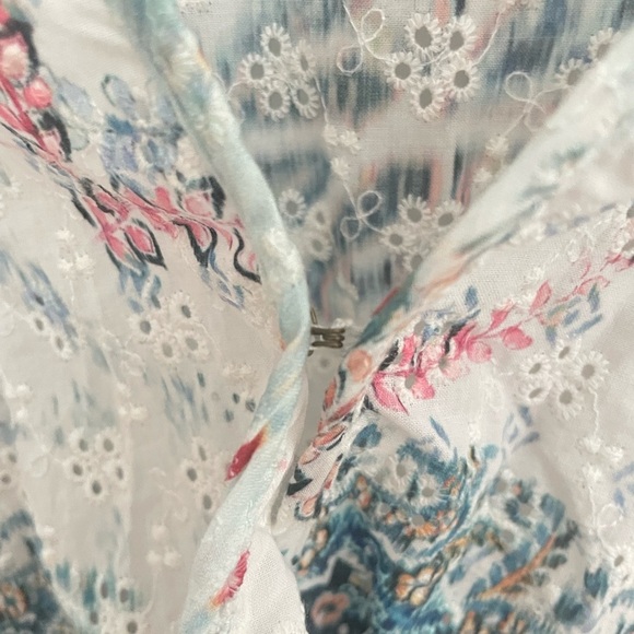 On The Road Eyelet Wrap Dress medium NWOT - Picture 6 of 9